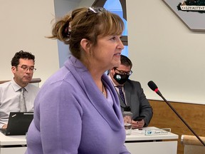 Bev Woods, founder of Gift from the Heart, requested $10,000 in annual support Monday from the City of Belleville to help maintain a fleet of mobile clinics that offer free dental care to those who cannot afford the high cost of dental services.