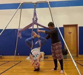 Participant Fiona Andrade and Marcia Tofer from Dream Dance Circus.