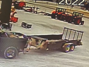 An all-terrain vehicle (ATV) and a Kubota Skid Steer were stolen from a business west of Lucknow.  According to Huron County OPP, three suspects were recorded on surveillance video taking the machines from a business on Amberley Road around 1:30 p.m. on. Nov. 19.