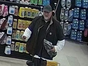 Brantford police have released a photo of this man as part of a credit card fraud investigation