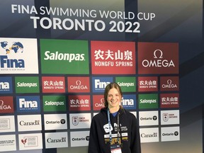 Jordan Greber spent part of her November competing in her first senior level event and second international event when she attended the 2022 FINA Swimming World Cup Series in Toronto.