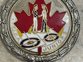 A medal from the Canadian Juniors in Chilliwack, B.C. in 1978. Supplied