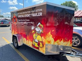 The Picton Firefighters Association will be attempting to fill the pictured trailer with toys to assist the Angel Tree program which helps families at Christmas.