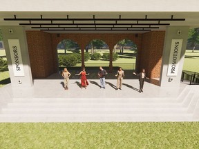 Tweed & Company Theatre will construct a new $200,000 state-of-the-art outdoor stage in Tweed's Memorial Park, which is expected to be completed by March. SUBMITTED