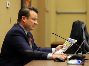 Brockville operations director Phil Wood discusses the successful bidder for the city's arena upgrade design work at the economic development, recreation and tourism committee meeting on Tuesday, Nov. 1, 2022. (RONALD ZAJAC/The Recorder and Times)