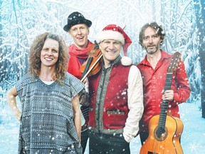 Guest vocalist Rebecca Campbell, left, will join Canadian group Sultans of String for a performance of holiday-themed songs at The Mary Webb Centre for the Arts in Highgate Dec. 2. (Handout/Postmedia Network)