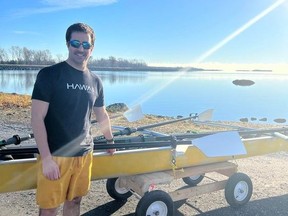 Shawn Maloney, one of the newest members of the Cornwall Rowing Club. Handout/Cornwall Standard-Freeholder/Postmedia Network