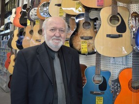 Long-time owner and employee of Melody Music Steven Summers was recently selected for the 2022 Lifetime Achievement Award by the Cornwall and Area Chamber of Commerce. Summers pictured Tuesday November 8, 2022 in Cornwall, Ont. Shawna O'Neill/Cornwall Standard-Freeholder/Postmedia Network