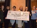 From left to right, Caitlen Coates, Jo Ann Langstaff, Debbie Fortier, Chelsey Saucier, Danielle MacNeil, and Donna Forget. Maison Baldwin House was the organization chosen by attendees of 100+ Women Who Care to receive the $10,000 donation on Wednesday November 9, 2022 in Cornwall, Ont. Shawna O'Neill/Cornwall Standard-Freeholder/Postmedia Network