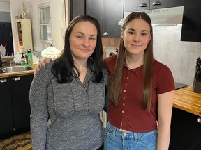 Carrol Seguin and daughter Kamryn, at their home in Cornwall. Photo on Wednesday, November 23, 2022, in Cornwall, Ont. Todd Hambleton/Cornwall Standard-Freeholder/Postmedia Network