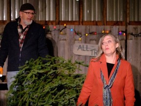 Scott Veinotte and Kate Egan-Veinotte are back to finish what they started, performing six shows of The Christmas Tree at Stonecrop Acres Winery once again this year. Ian Lewer photo. Handout/Cornwall Standard-Freeholder/Postmedia Network