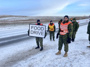CFB North Bay Personnel collecting for the North Bay Food Bank