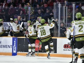 One of the newest Battalion players celebrates a goal in his first game here.