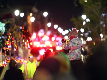 Thousands of spectators lined the streets of downtown Kingston for the 2022 Nighttime Santa Parade on Saturday, Nov. 19, 2022. Meghan Balogh/The Kingston Whig-Standard/Postmedia Network