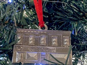 The Sepp's Ski and Snowboarding pewter ornament is the first of Downtown Kingston's 2022 pewter ornament collection and is available starting Monday. It is one of five in the 2022 collection.