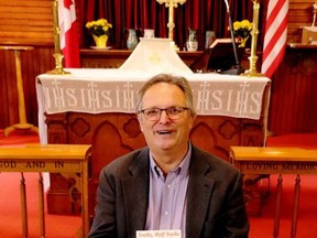 Dan Massey, son of author Tom Massey, came out to Cafe Redeemer in Rockport to talk about his father and sell some of his books. All proceeds from the sales will go to support the Rockport Recreation Hall.  Lorraine Payette/for Postmedia Network