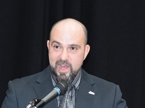 Outgoing Mayor Dan Marchisella