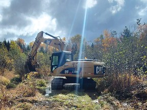 Photo supplied
Volunteers with the EDSC have been clearing and prepping the trails before winter hits. The work consists of removing tree limbs, replacing culverts and fixing up low spots and bridges.