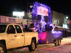 This year, 12 floats participated in the annual Parade of Lights, including Castle Mountain Resort.