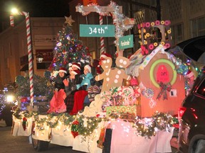 The theme of Champlain Discovery School's float was the Christmas classic Miracle on 34th Street. Anthony Dixon