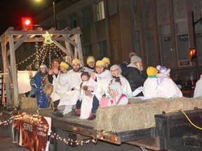 Wesley Community Church's float featured the original story of Christmas, the birth of the Christ Child. Anthony Dixon