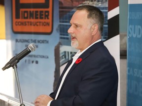 Jeff Bangs, board chair of Laurentian University, was the guest speaker at the Greater Sudbury Chamber of Commerce luncheon in Copper Cliff on Thursday.