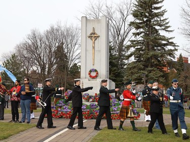 Branch 564 of the Royal Canadian Legion held a Remembrance Day Service at the Memorial Park Cenotaph in Sudbury, Ont. on Friday November 11, 2022. John Lappa/Sudbury Star/Postmedia Network