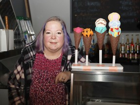 Denise Cowan Regaudie, owner of Huckleberries Chocolatiers on Durham Street, has had to temporarily close her business after her store sustained water damage at the end of October.