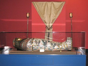 Replica sarcophagus from the Royal Ontario Museum exhibition "Egypt: Gift of the Nile", exhibited at the Timmins Museum in 2019. We remain fascinated by all things Egypt thanks to the discovery of King Tutankhamun's tomb in November 1922.
Supplied/Timmins Museum