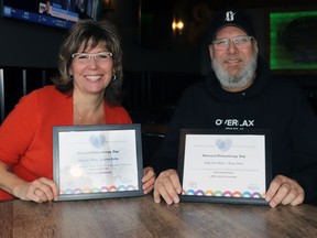 Joanne Belke and Terry Wise, Ride for Mom co-organizers, received the 2022 Health Award from the Association of Fundraising Professionals Edmonton and Area Chapter in mid-November.