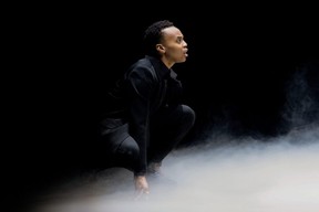 Amaka Umeh as Hamlet in Hamlet. Umeh has also taken part in Illuminated Text, one of the productions on the Stratford Festival’s new educational resource, Classroom Connect. Stratford Festival 2022. (Photo by Jordy Clarke)