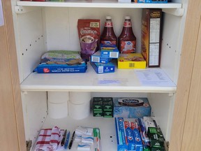 The newly-installed Free Little Pantry in West Lorne, at the intersection of Morden and Main streets, is an example of how members of the community might anonymously share with those in need., writes Larry Schneider.