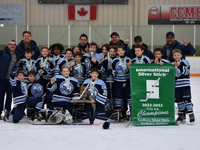 The DESCON Construction U11 North Bay Trappers will be attending the International Silver Stick hockey tournament in Sarnia Jan 13 to 15 after winning the regional Silver Stick tournament in Sudbury last weekend.