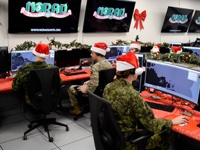 Members of 21 Aerospace Control and Warning Squadron’s Voodoo Flight in North Bay have been tasked with locating and tracking Santa on Christmas Eve as he delivers presents to children around the world.
