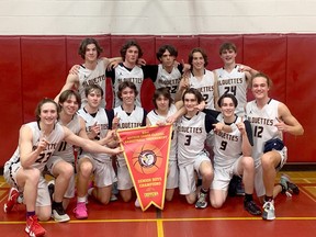 The senior boys basketball team from College Notre Dame in Sudbury saw some early season success this past weekend, winning a championship banner at the Arthur Gabor Classic Basketball Tournament in North Bay. The Alouettes started the event by defeating Ecole secondaire Odyssee of North Bay, 73-27, then Timmins High, 52-32 to qualify for the championship round. There, they secured a 73-19 win over Espanola High School, then a 69-43 semifinal victory in a rematch with Timmins High, before defeating their crosstown rivals from Lasalle Secondary School, 61-47. Sebastien Smith was named the tournament's most valuable player, while Beau D'Aoust was selected to the tournament all-star team. Members of the College Notre Dame senior team also include Logan MacIntyre, Carter Grenier, Christian Munch, Rylan Forsyth, Dominic Gionet, Alexander Phillips, Hayden Robert, Alex Sabourin, Andre Patry, Benoit Landry and Nicholas Chartrand, with coach Martin Nadeau.