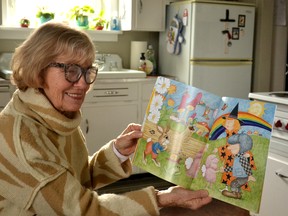 Stratford children's author Lillian Wyatt reads from her latest book, Winnie Finds a Rainbow -- the second in her Winnie the Halloween Witch series. Galen Simmons/The Beacon Herald/Postmedia Network