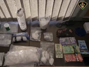 The material seized during the search warrant executed in Sioux Lookout.
