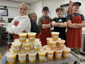 Since mid-October, Salisbury Composite culinary arts students have repurposed food that would have otherwise gone to waste for food bank clients. Photo supplied