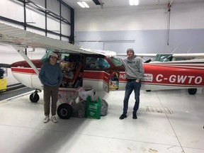 Until Thursday, Dec. 22, toy and bedding donations will be accepted at the Josephburg Airport in support of Freedom Air Services and Training’s Fill the Plane Toy Run. The event supports A Safe Place and Kids Kottage. Photo supplied
