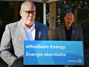 Todd Smith, MPP for Bay of Quinte and Ontario’s Energy Minister, announced Thursday his government is providing $16.4 million to rehabilitate local infrastructure across the region. POSTMEDIA