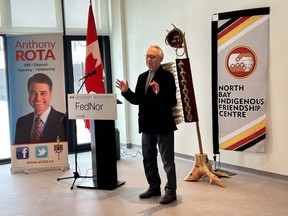Maurice Switzer, president of North Bay Indigenous Friendship Centre talks about a new project on the Chippewa Eco Path funded by FedNor Funday.