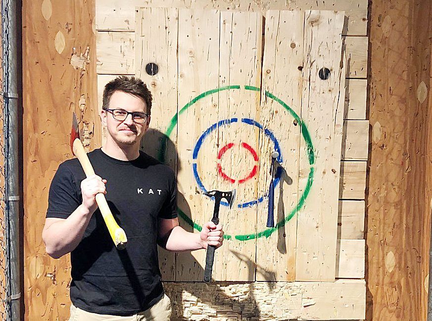 Kingston Axe Throwing splits skill and fun The Kingston Whig Standard