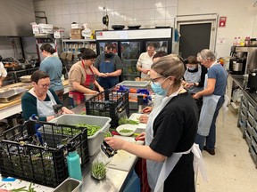 About 80 volunteers are dedicating their Christmas Day to help ensure those who are poor or lonely have a great day and a hot meal. Christmas dinner is being served today in the lower hall of the Pro Cathedral of the Assumption Church from 11 a.m. to 1 p.m. Takeout is available from 1 to 2 p.m.