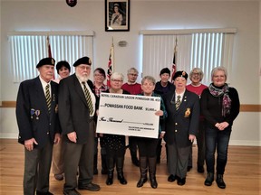 The Powassan Food Bank received a $5,000 from the Powassan Legion Branch 453 just days before Christmas.