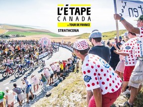 Le comté de Strathcona a été annoncé comme la seule étape canadienne de L'Étape Canada du Tour de France cycliste cet été. Les autres arrêts en Amérique du Nord sont San Antonio, Las Vegas et La Nouvelle-Orléans. La photo jointe
