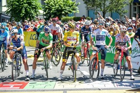 Les cyclistes amateurs auront la chance de concourir pour des choses comme le maillot jaune du leader convoité.  Image reproduite avec l'aimable autorisation de Charlie Lopez