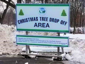 Belleville municipal officials say city residents have two options to dispose of their live Christmas trees; wait for curbside pickup at their homes or drop them off in person to the city waste depot.