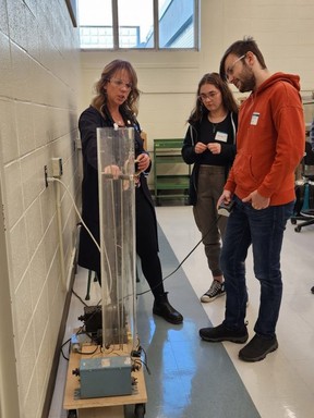 The event, which happened Nov. 26, involved 16 students who took part in workshops introducing them to a number of engineering technology occupations.