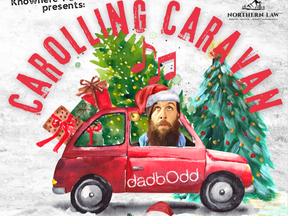 The Carolling Caravan, a fundraiser for SACY, will be making stops around town on Saturday. Bill Crumplin will play Santa.