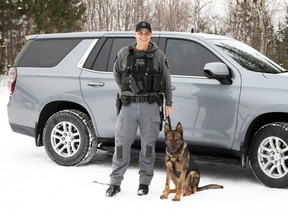 K9 Dusko, a 1.5-year-old German shepherd, is the second pupper to join the Greater Sudbury Police Service since the start of December. He has been partnered with Const. John Robinson.